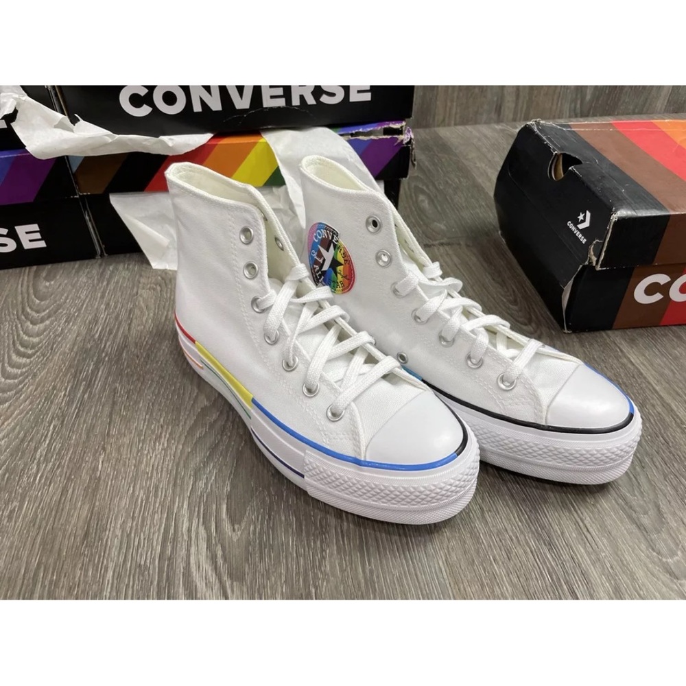 🔥Sold🔥 New unisex pride sneakers 🌈